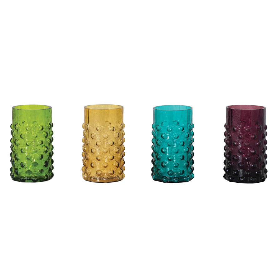 Hobnail Colored Glass