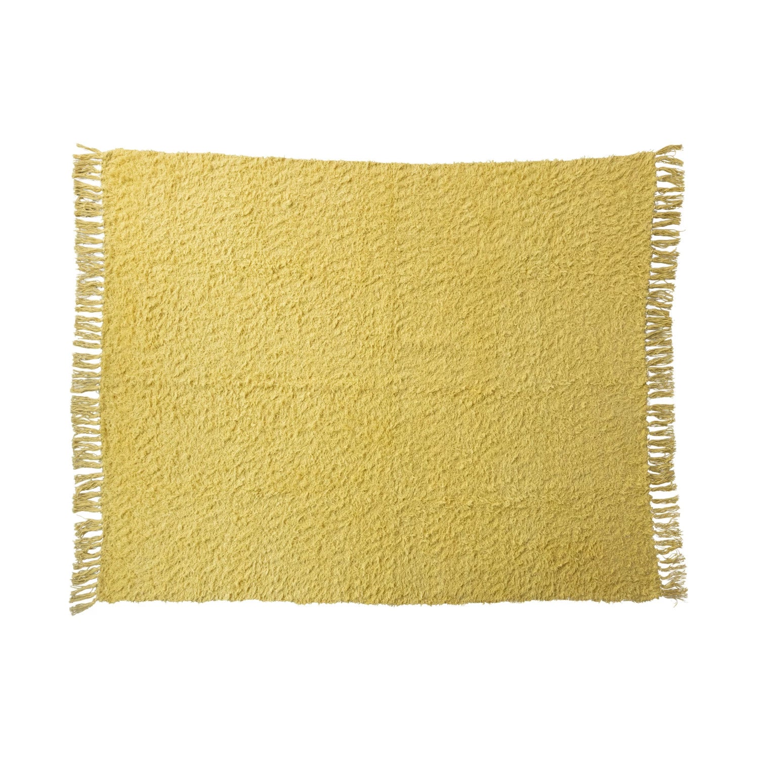 Yellow Fringe Throw