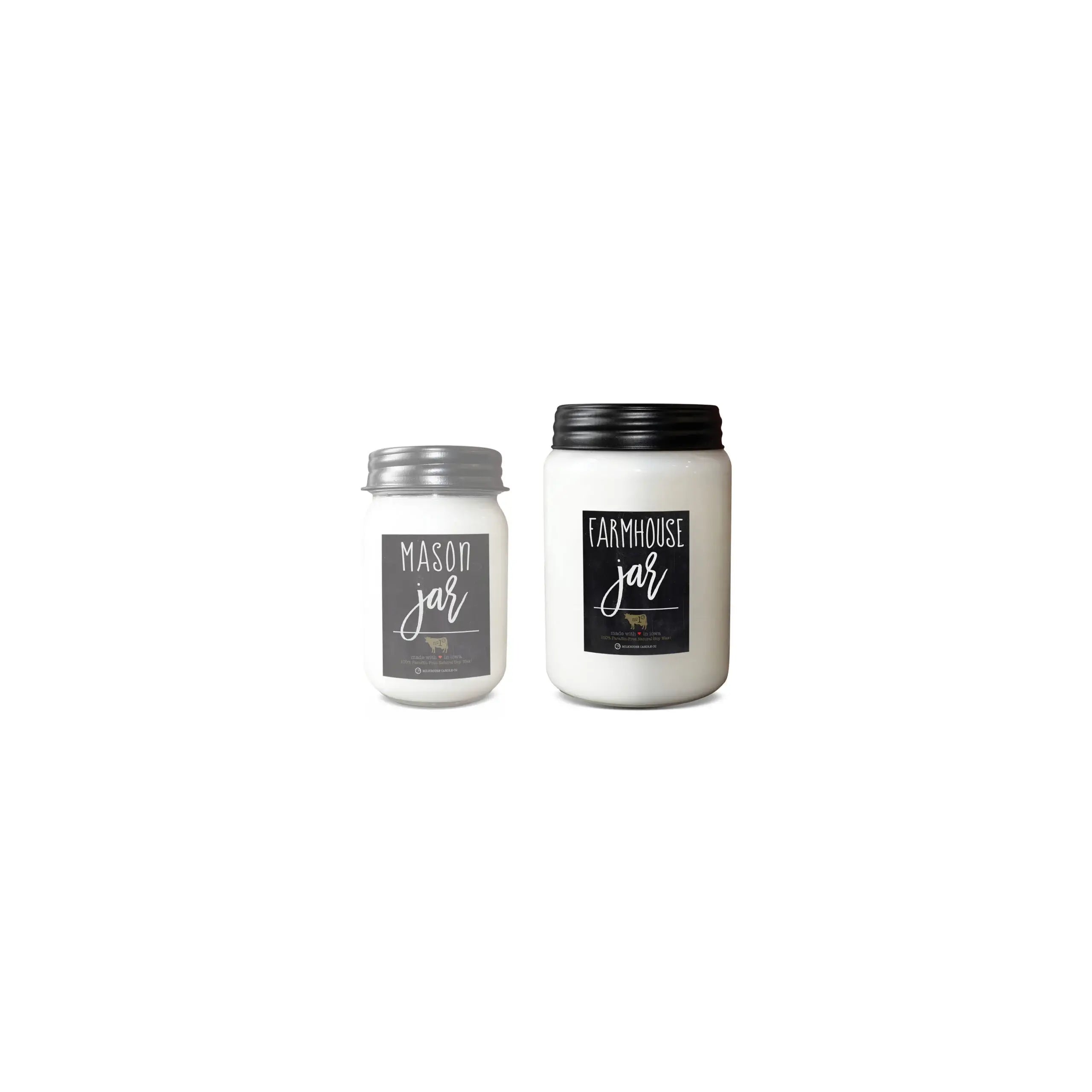 26 oz Farmhouse Jar Christmas Candle: First Snowfall