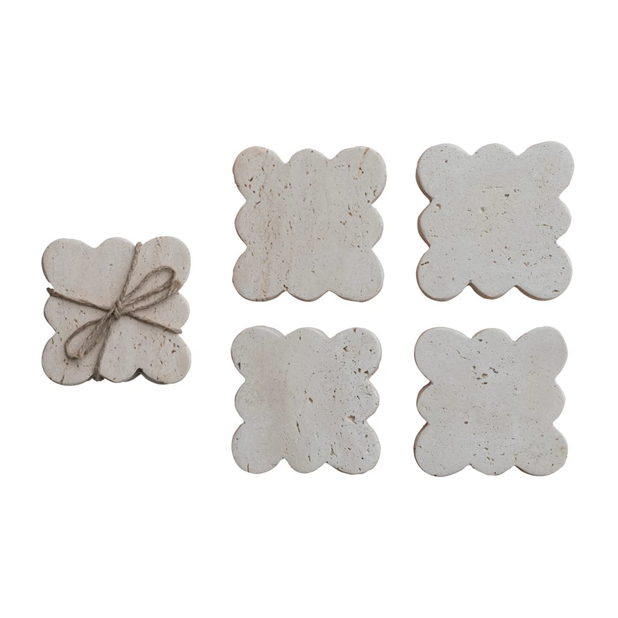 Travertine Coasters