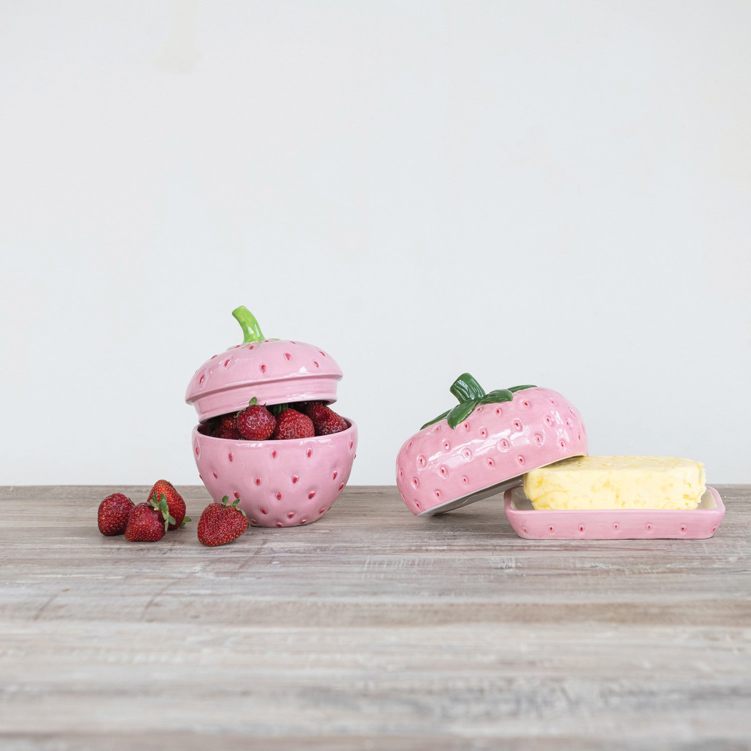 Ceramic Strawberry Jar