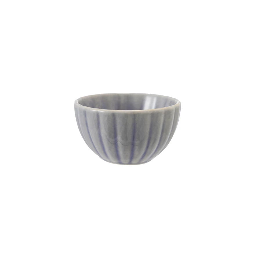Stoneware Ribbed Bowl