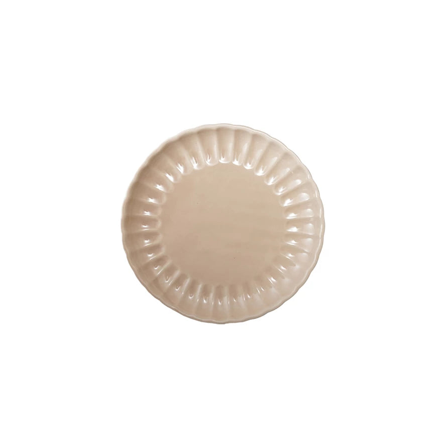 Fluted Plate - Blush