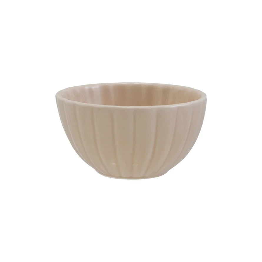 Fluted Bowl - Blush
