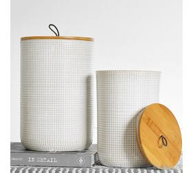 Checker Canister w/ Lid