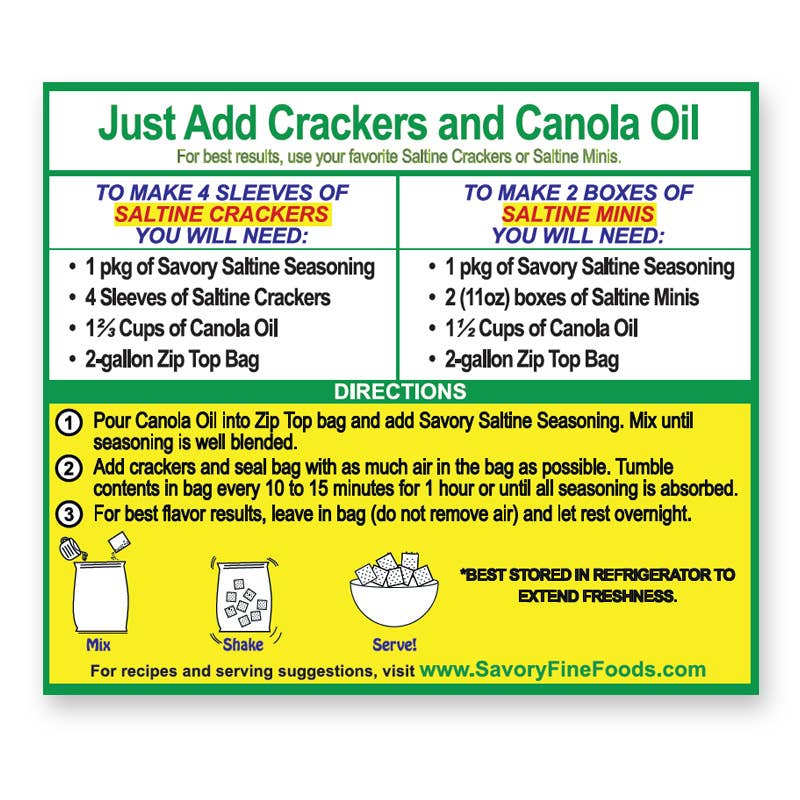 Savory Party Cracker Seasoning - Sour Cream & Onion