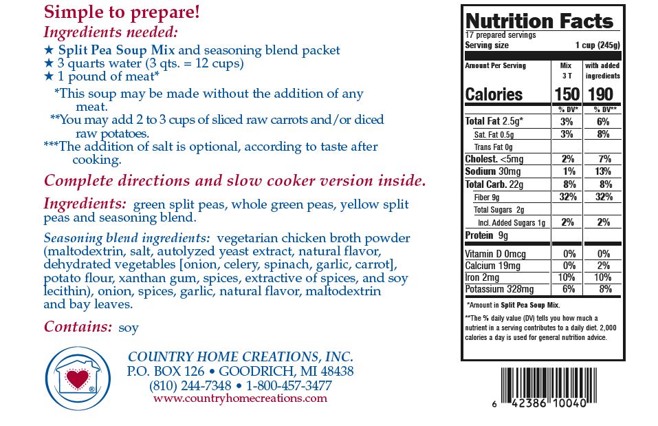 Split Pea Soup Mix