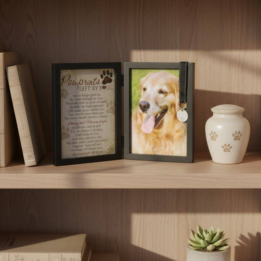 Pawprints Left By You Pet Memorial Frame for Dog 6070