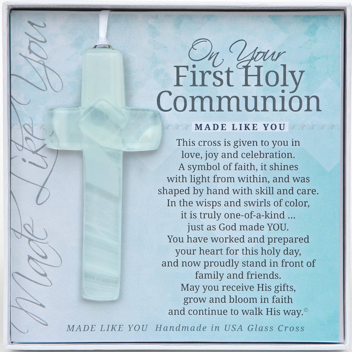 1st Holy Communion Gift Glass Cross