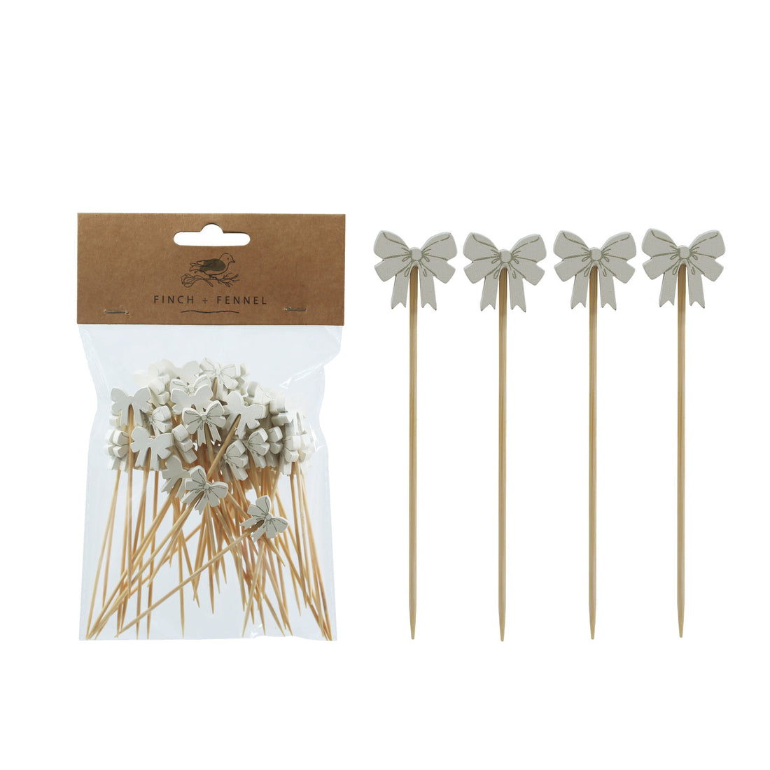 Bow Bamboo Picks