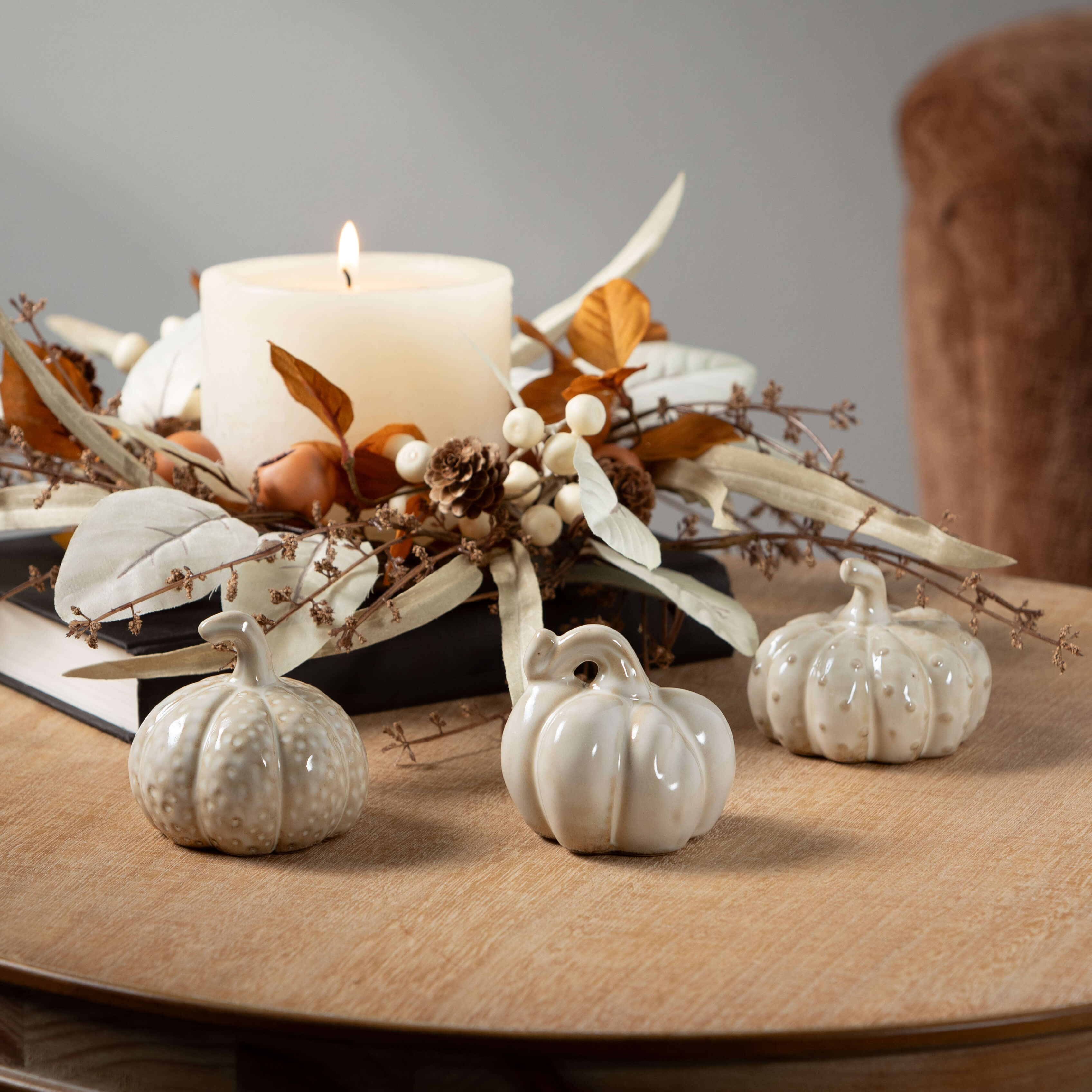 Stoneware Pumpkins