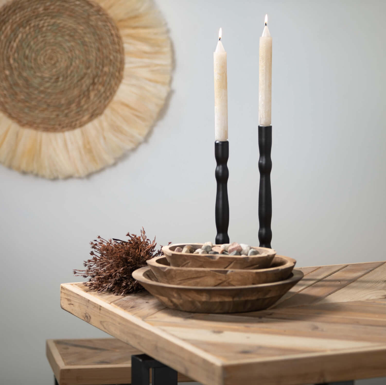 Round Wooden Dough Bowl