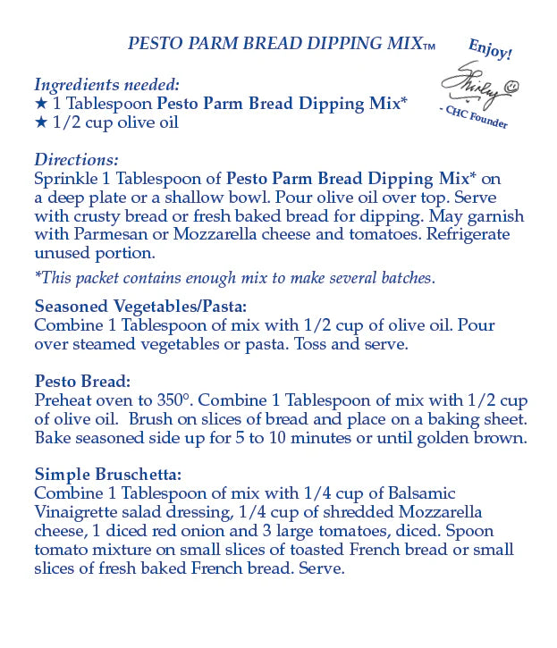 Pesto Parm Bread Dipping Mix