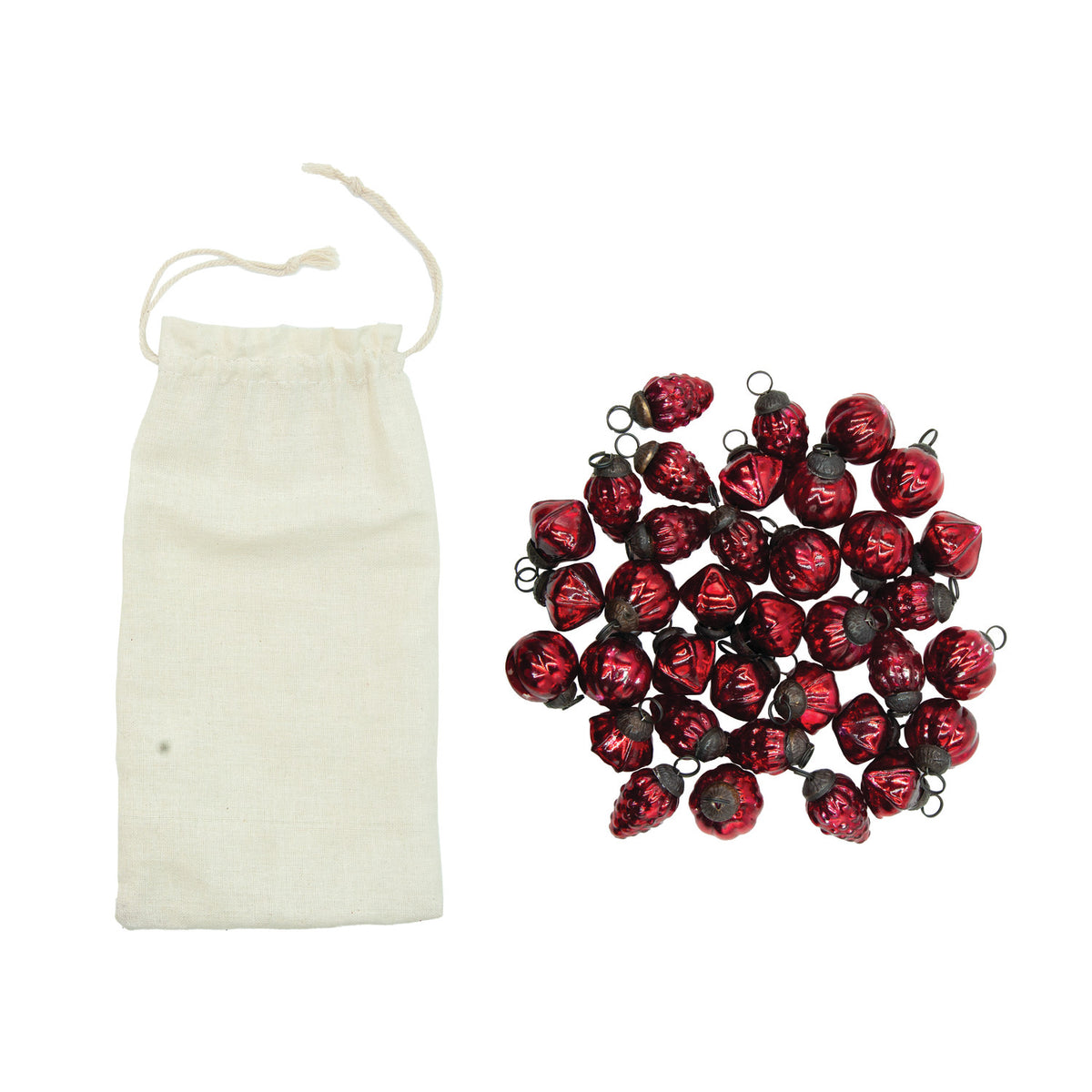 Red Ornament Set