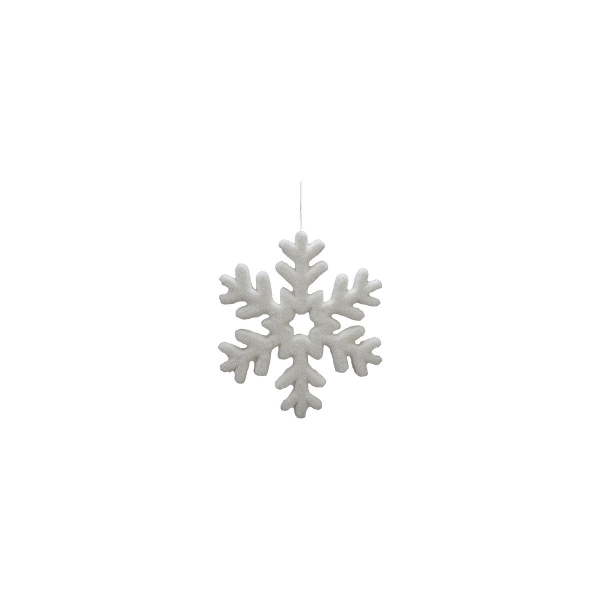 Flocked Foam Snowflake