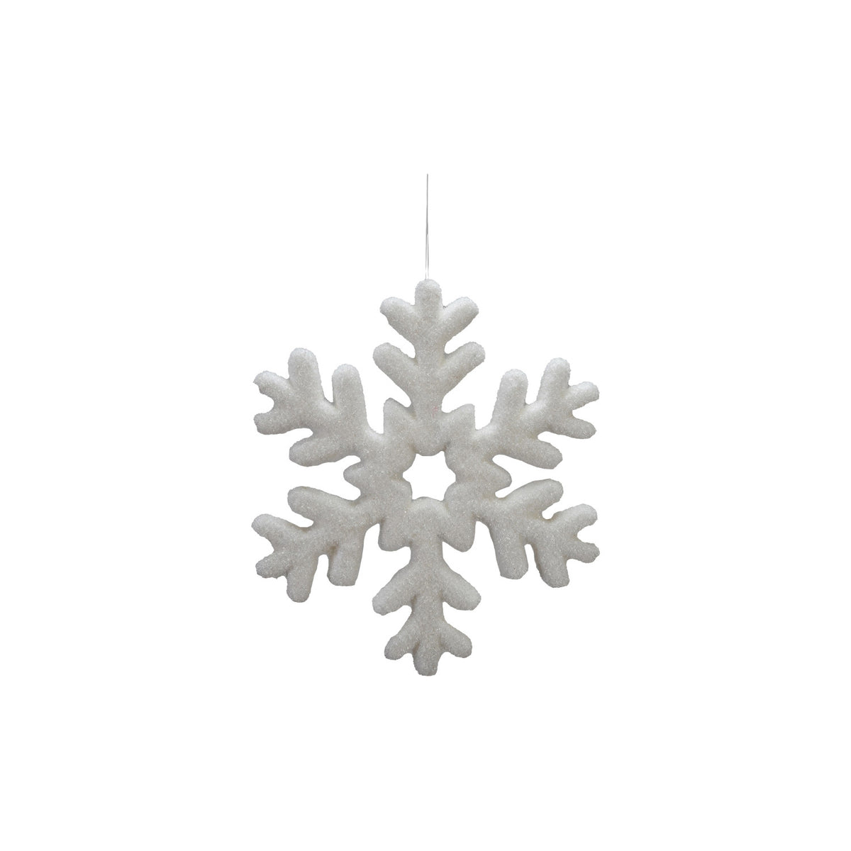Flocked Foam Snowflake