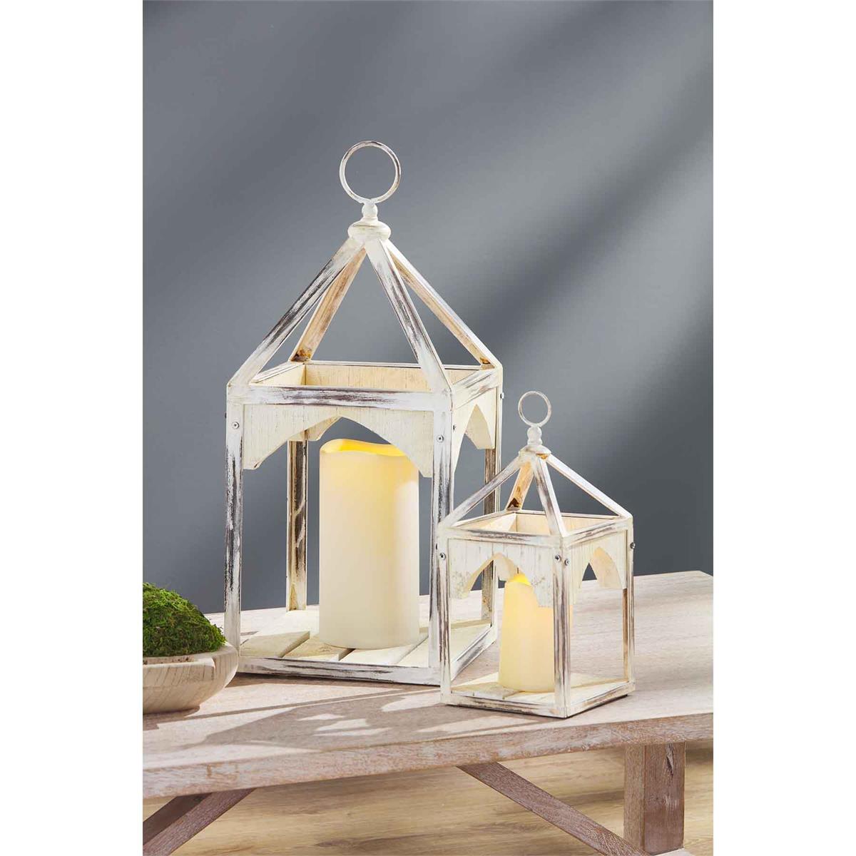 Metal and Wood Lanterns