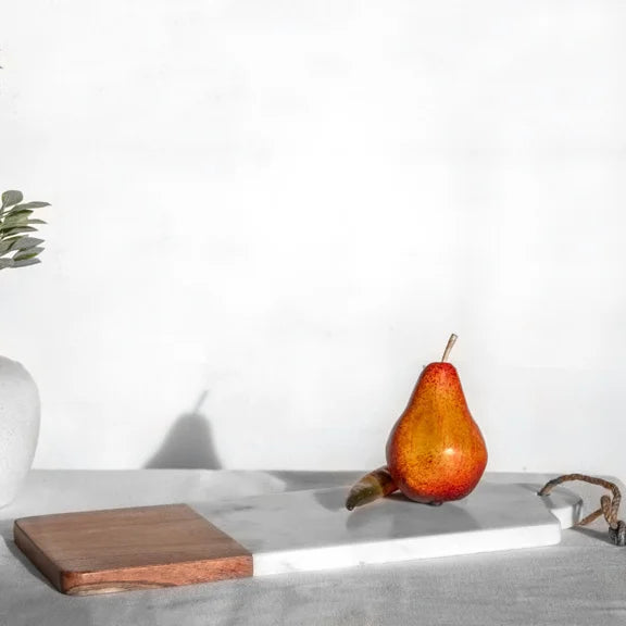 Marble & Wood Cutting Board