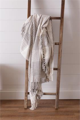 Houndstooth Gray Blanket