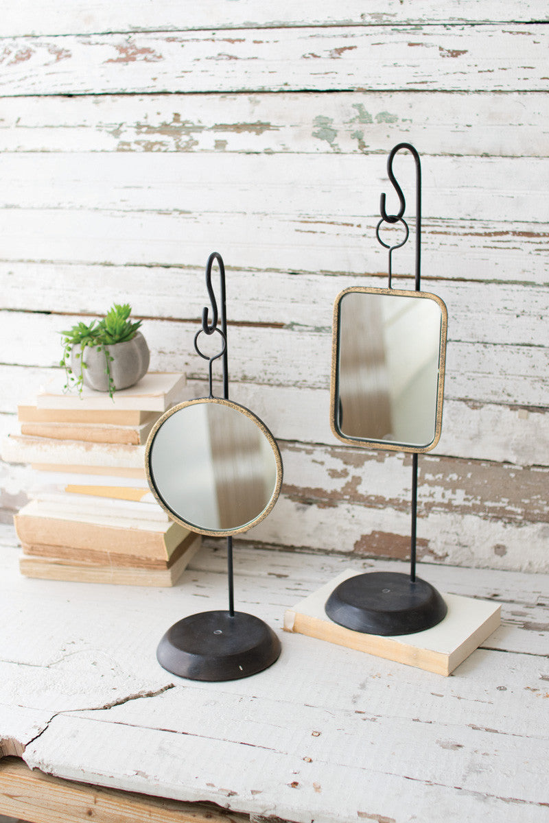 Tabletop Metal Mirror