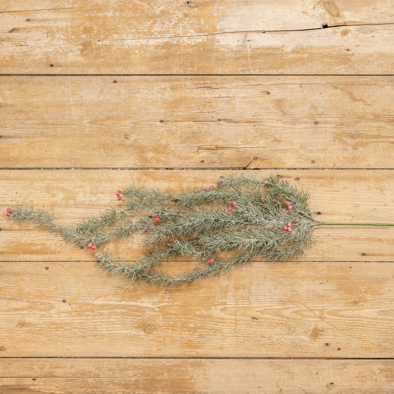Iced Pine w/ Berries & Cones Weeping Spray