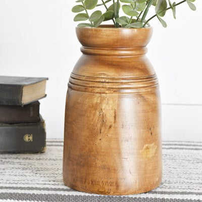 Carved Wood Vase