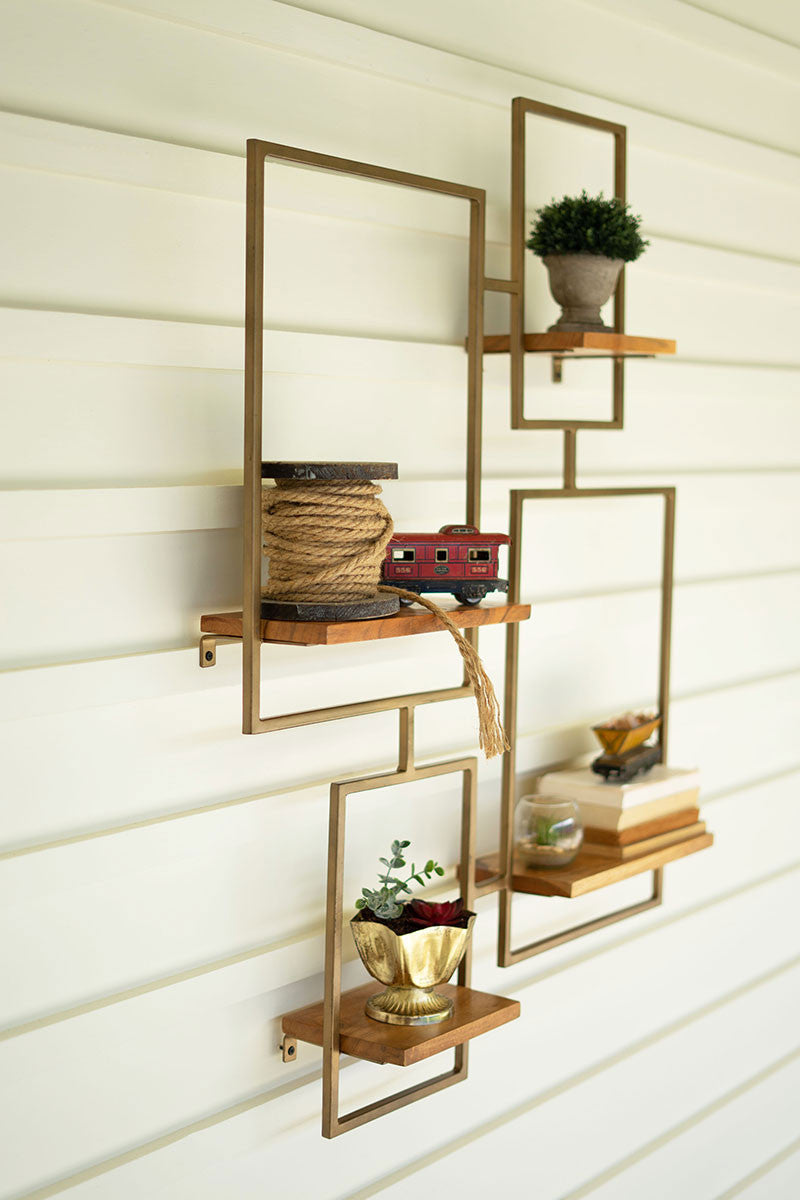 Iron & Wood Wall Unit
