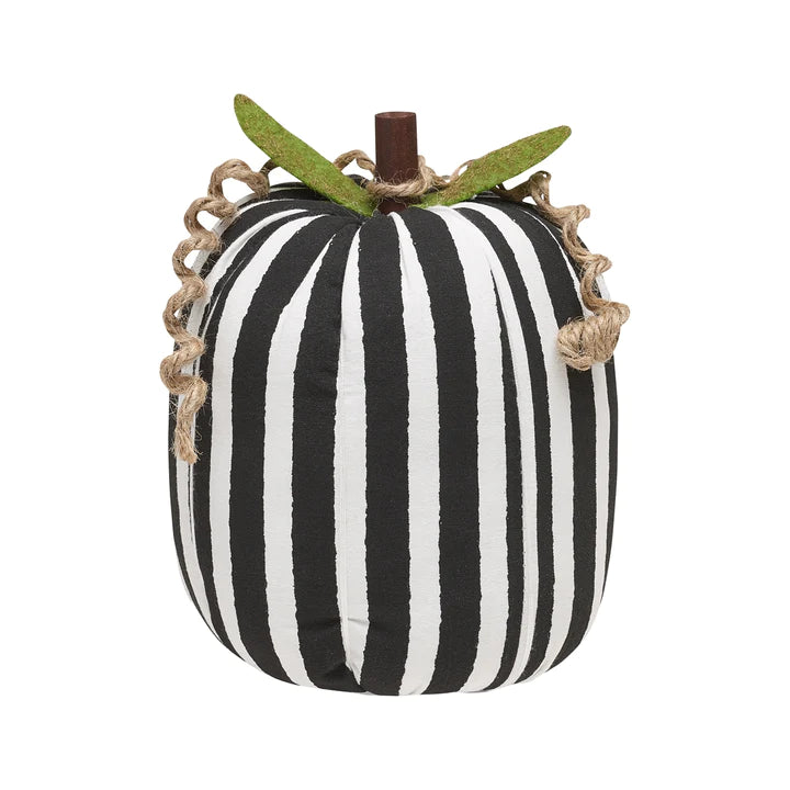 Black and White Stripe Pumpkin