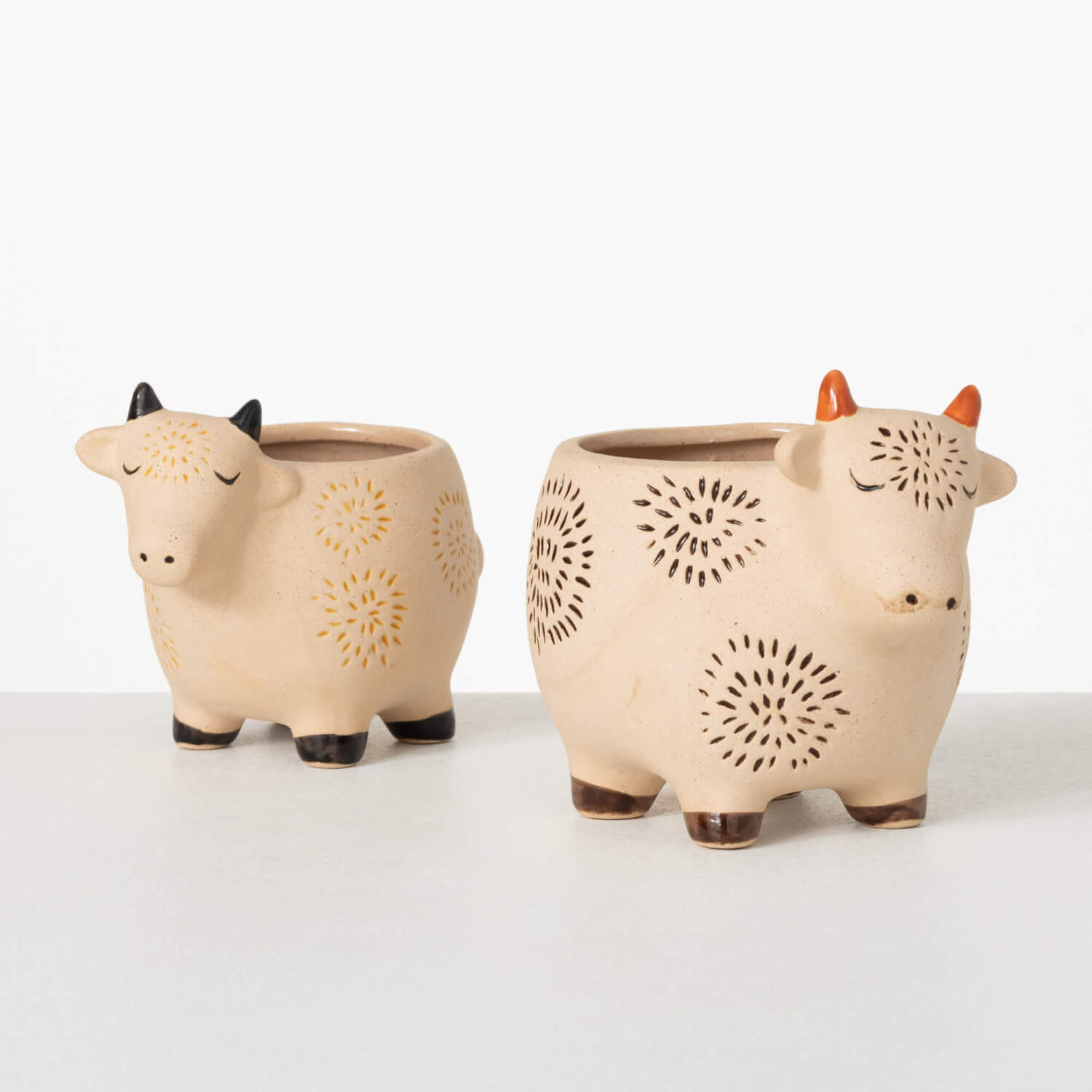 Kitschy Cow Planter