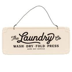 Hanging Laundry Sign