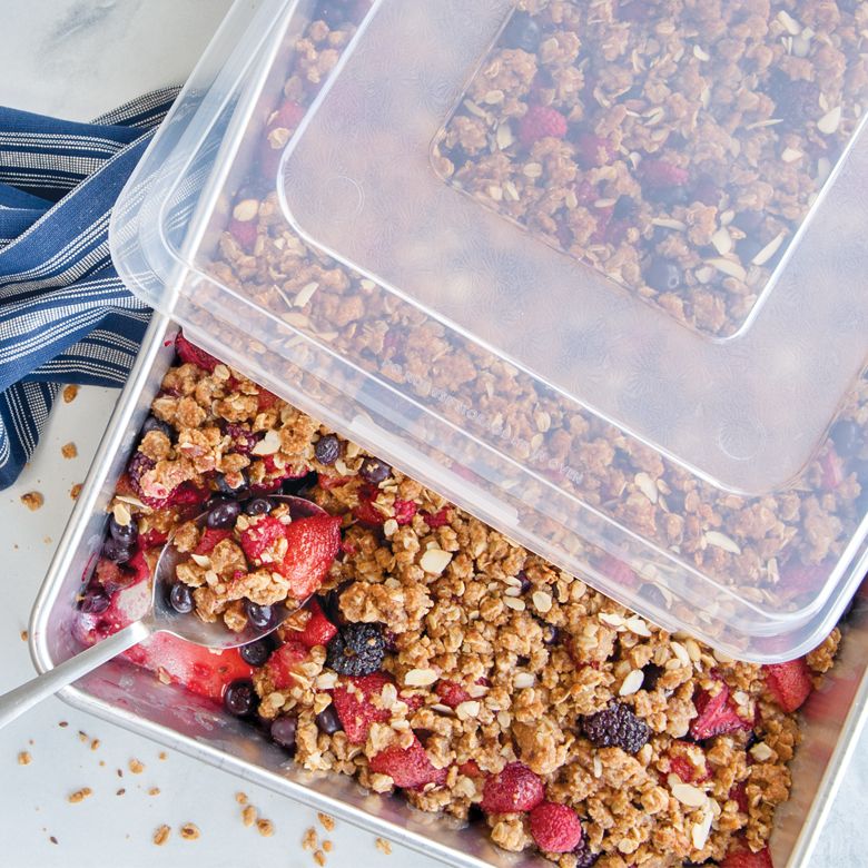 High Sided Sheet Cake Pan with lid