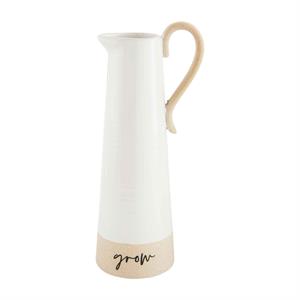 Large Stoneware Pitcher Bud Vase