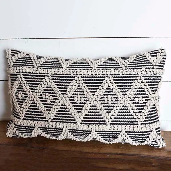 Black/Natural Diamond Pillow