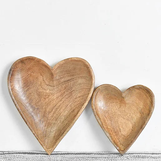 Wooden Carved Heart
