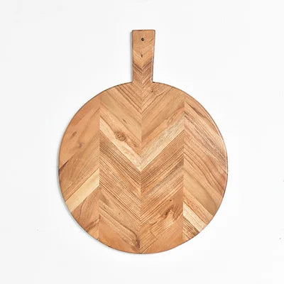 Chevron Round Cutting Board
