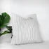 18" White Pin Stripe Pillow