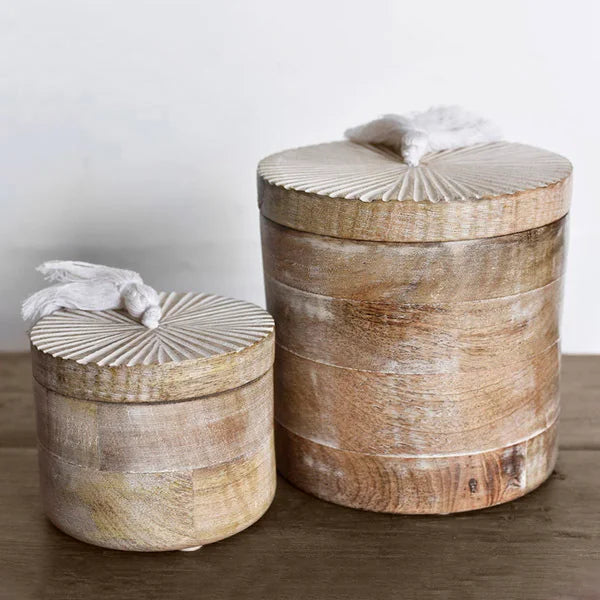 Set of 2 wood box