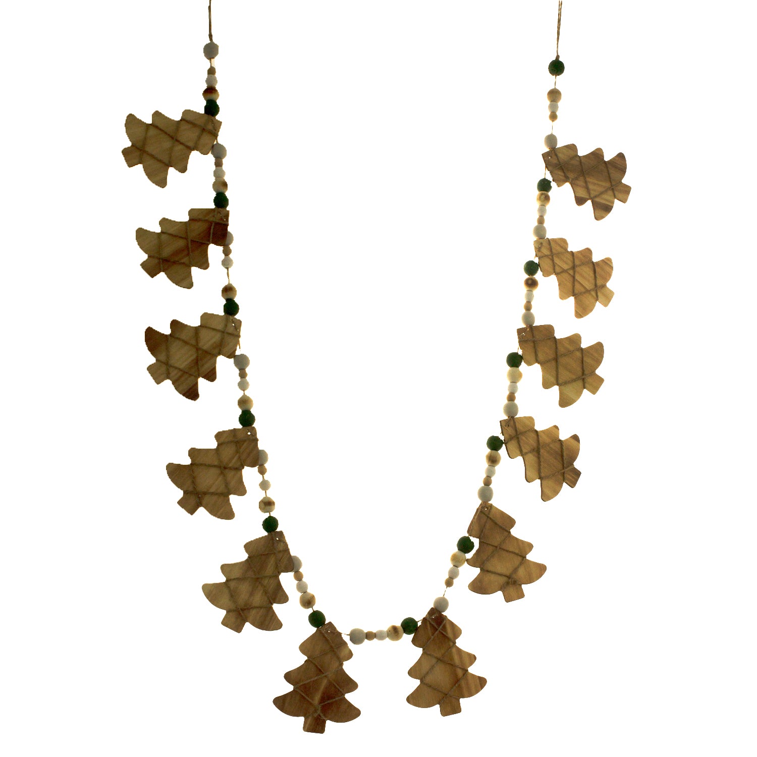 Wooden tree Garland