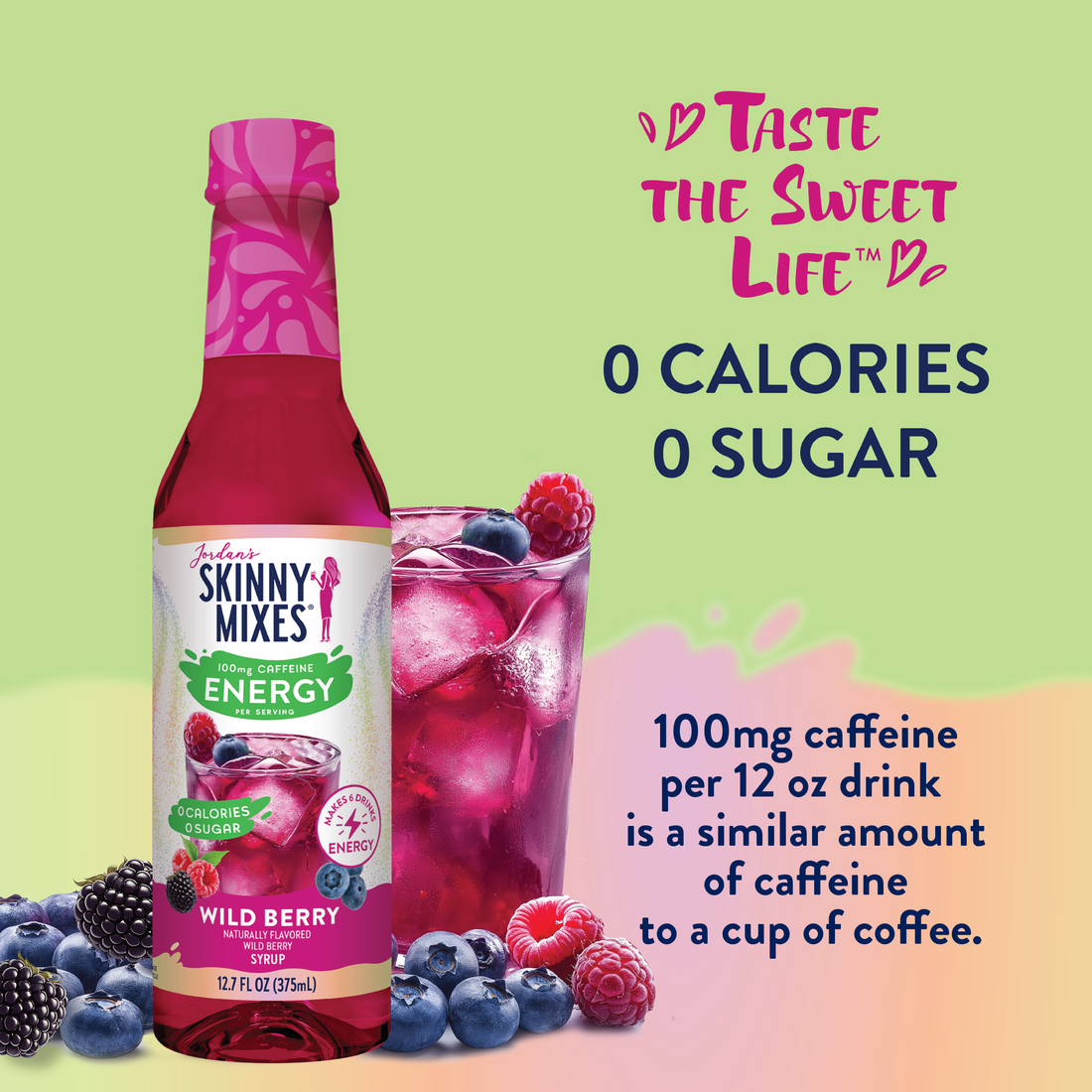 Wild Berry Energy Syrup - Sugar Free