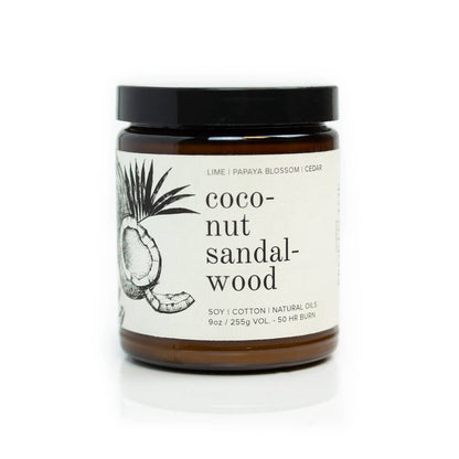 Coconut Sandalwood 9oz Soy Candle