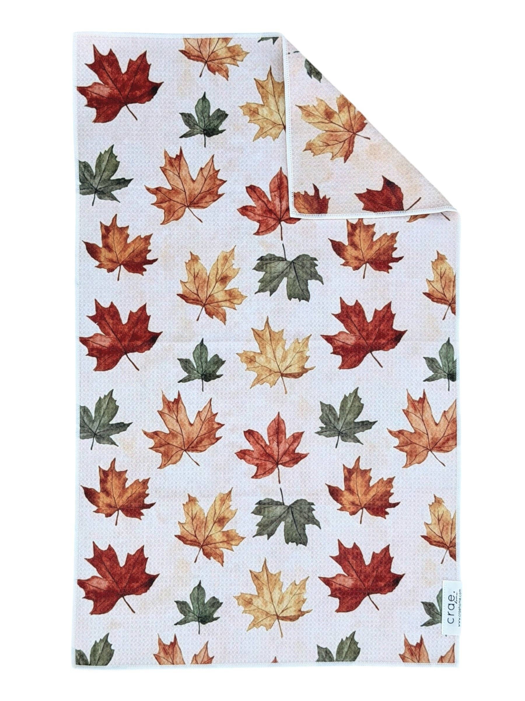 Crisp Morning: Double-Sided Hand Towel &amp; Washcloth