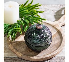 Green Dots Ornament Jar