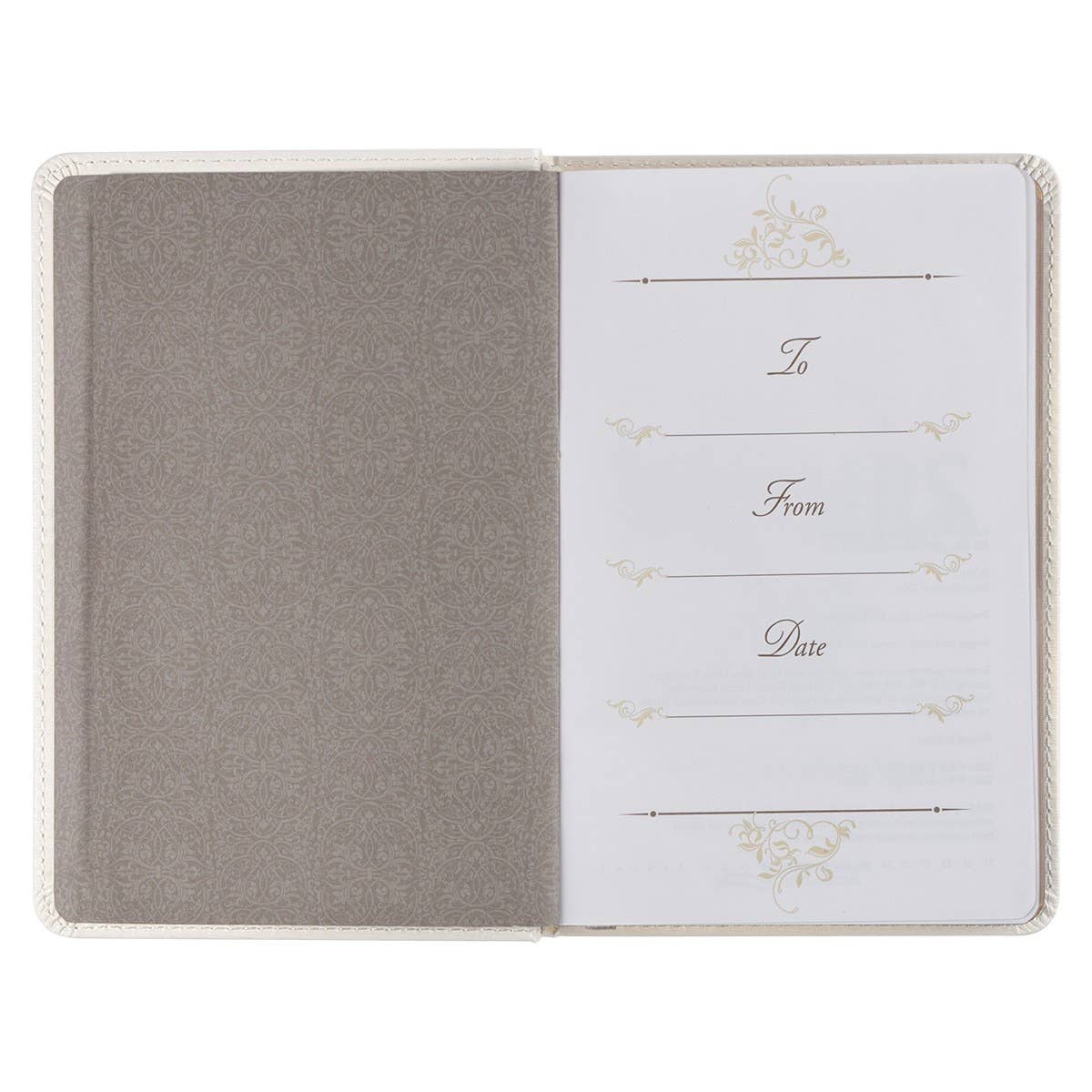 Devotional for Mr. &amp; Mrs. White Faux Leather