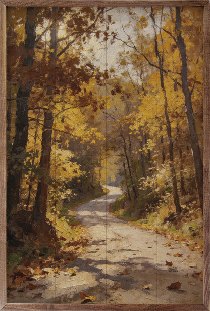 Autumn Woodland Path