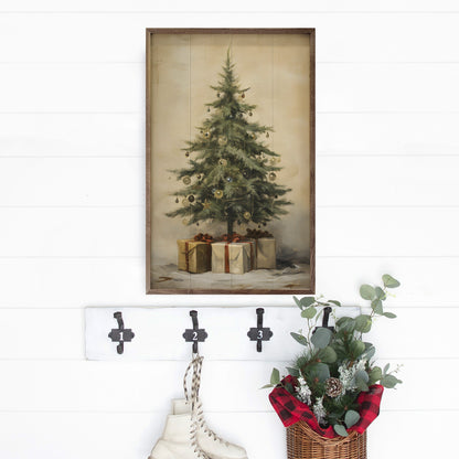 Christmas Tree With Presents II By Petals Prints Designs