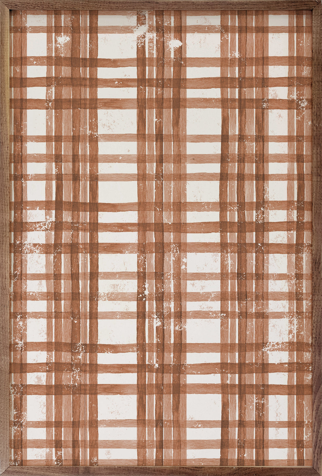 Fall Watercolor Plaid Orange