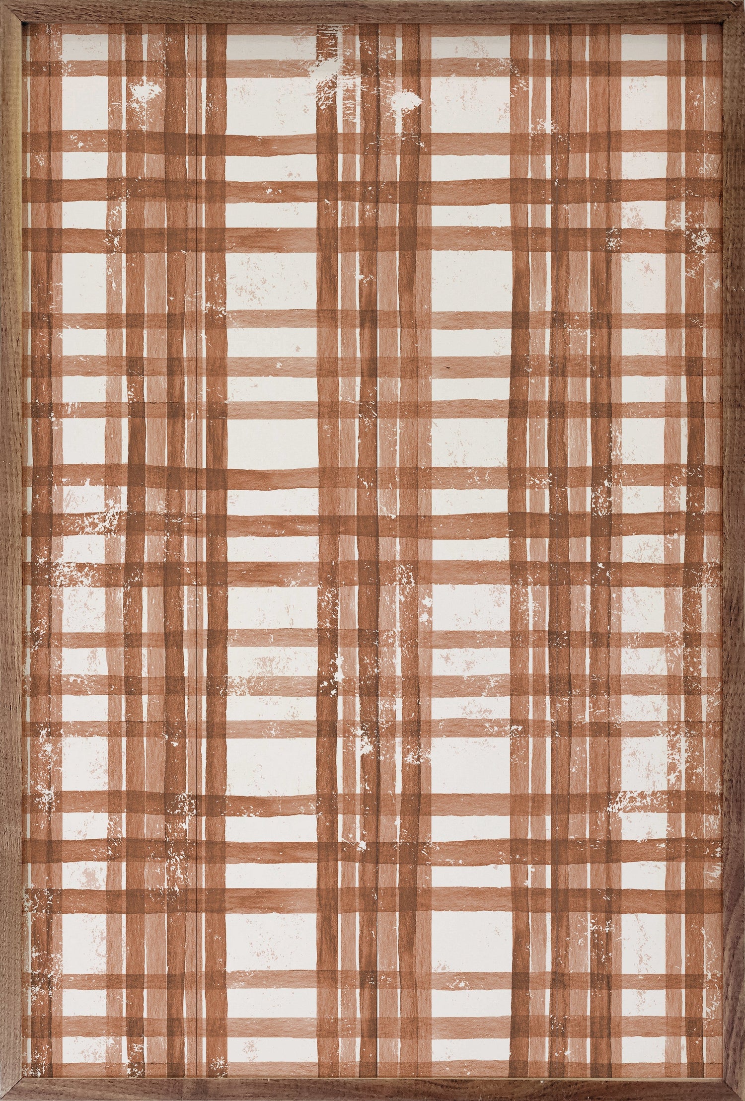Fall Watercolor Plaid Orange