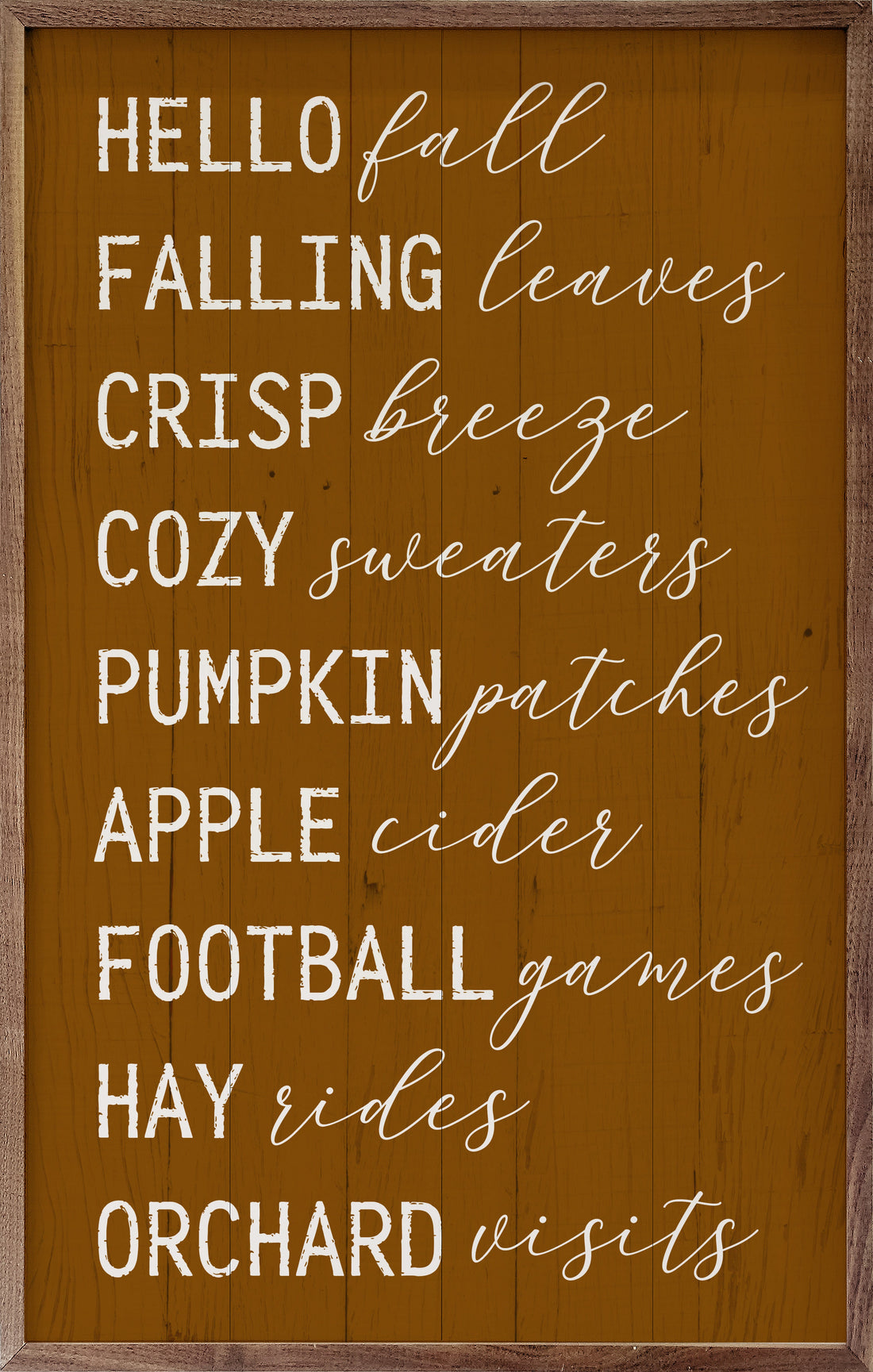 Hello Fall Favorites Orange