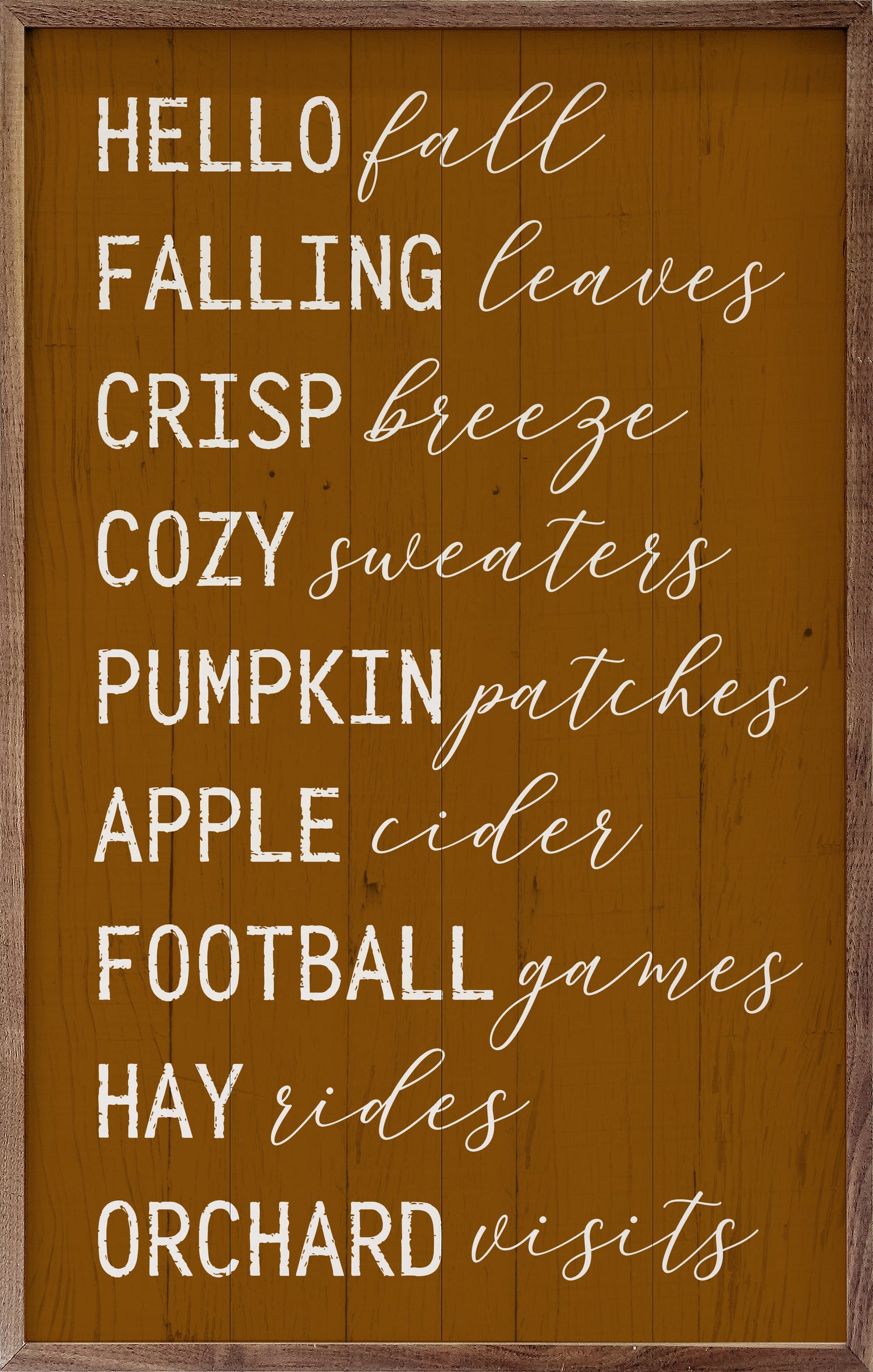 Hello Fall Favorites Orange