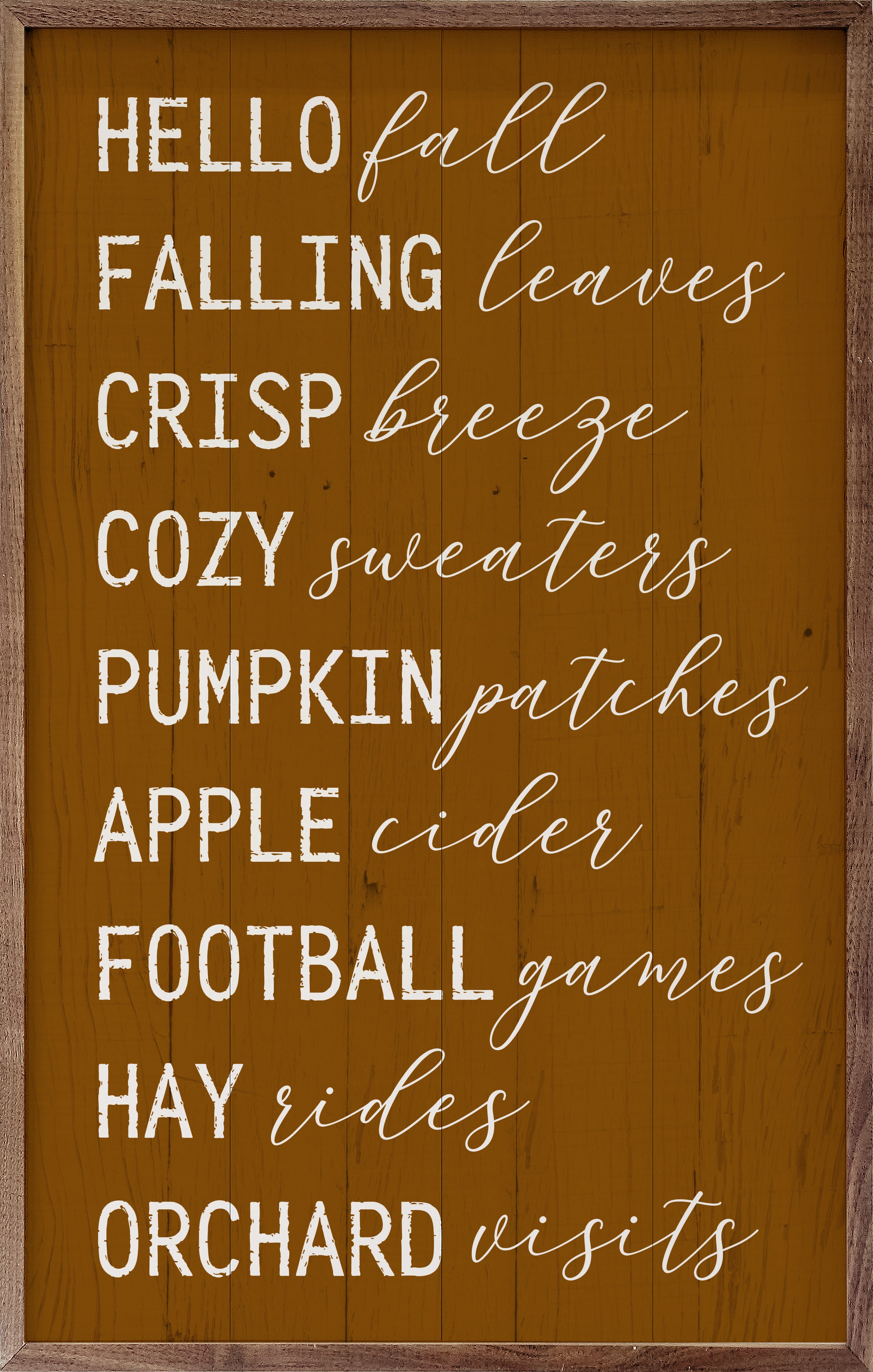 Hello Fall Favorites Orange